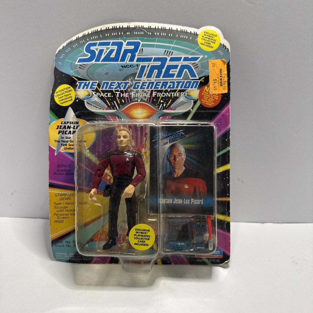 Star Trek The Next Generation Captain Jean-Luc Action Figure Playmates 1993